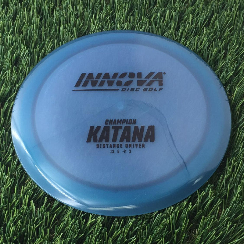 Innova Champion Katana with Burst Logo Stock Stamp - 167g - Translucent Blue