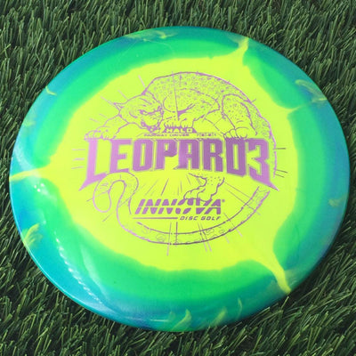 Innova Halo Star Leopard3 with Burst Logo Stock Stamp - 168g Bluish Green