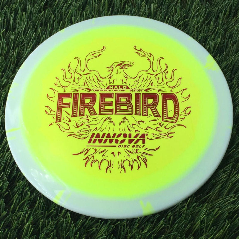 Innova Halo Star Firebird with Burst Logo Stock Stamp - 167g Neon Yellow