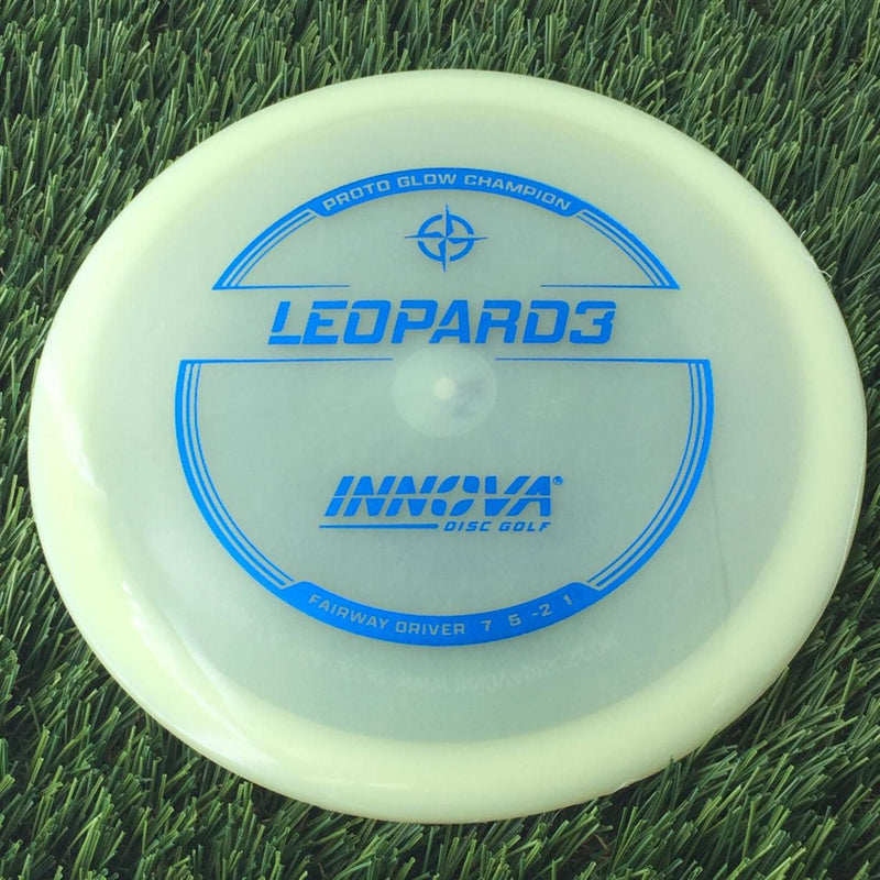 Innova Proto Glow Champion Leopard3 with Burst Logo Stock Stamp - 169g - Translucent Glow