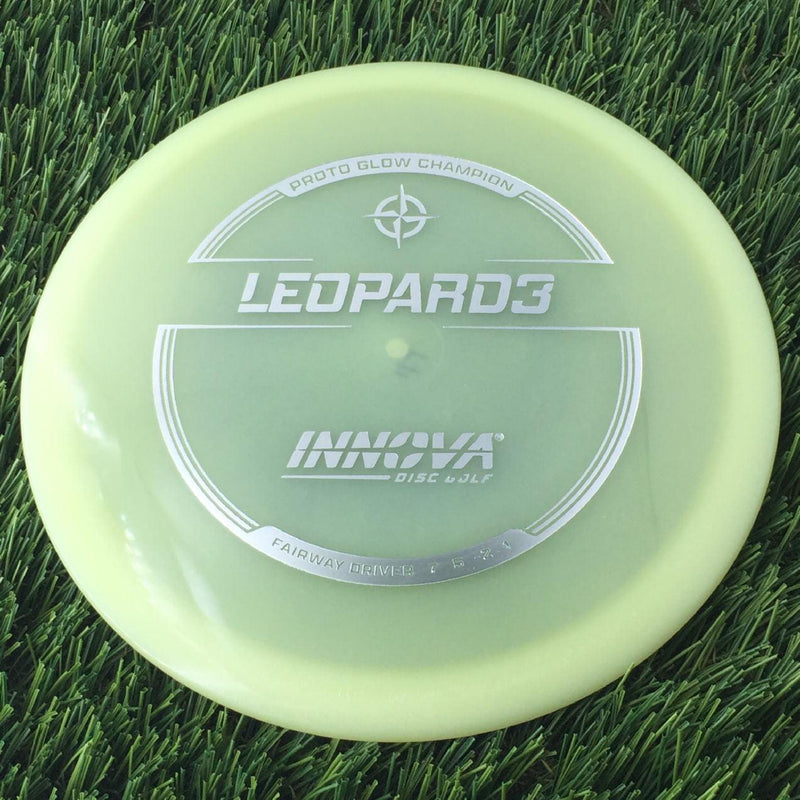 Innova Proto Glow Champion Leopard3 with Burst Logo Stock Stamp - 171g - Translucent Glow