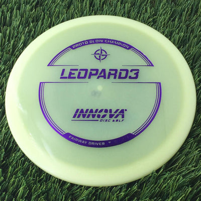 Innova Proto Glow Champion Leopard3 with Burst Logo Stock Stamp - 170g - Translucent Glow