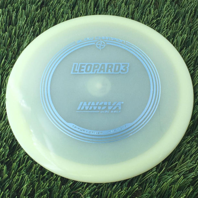 Innova Champion Glow Leopard3 with Burst Logo Stock Stamp - 172g - Translucent Glow