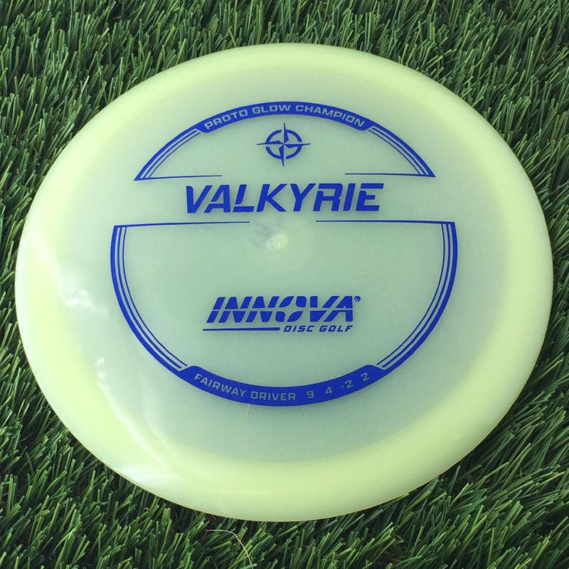 Innova Proto Glow Champion Valkyrie with Burst Logo Stock Stamp - 175g - Translucent Glow