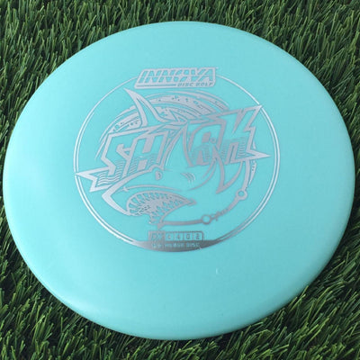 Innova DX Shark with Burst Logo Stock Stamp - 159g Turquoise Blue