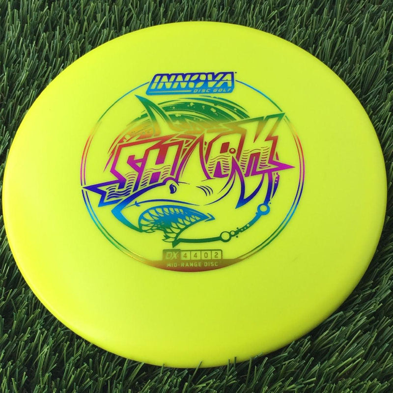 Innova DX Shark with Burst Logo Stock Stamp - 172g Yellow