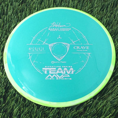 Axiom Neutron Crave with Sarah Hokom World Champion Signature Series Team MVP Stamp - 162g Teal Green