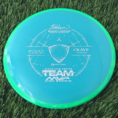 Axiom Neutron Crave with Sarah Hokom World Champion Signature Series Team MVP Stamp - 157g Teal Green