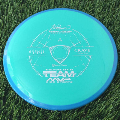 Axiom Neutron Crave with Sarah Hokom World Champion Signature Series Team MVP Stamp - 169g Teal Green