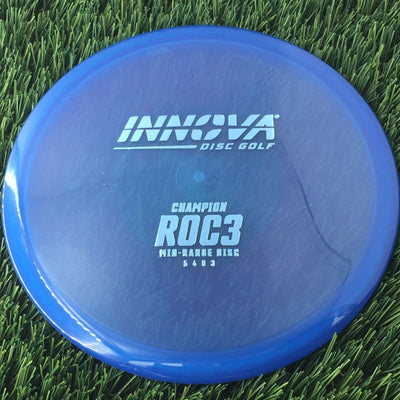 Innova Champion Roc3 with Burst Logo Stock Stamp - 176g - Translucent Blue