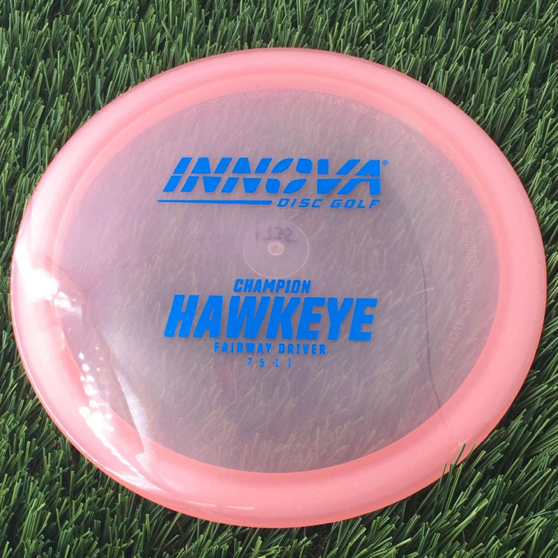 Innova Champion Hawkeye with Burst Logo Stock Stamp - 175g - Translucent Pink