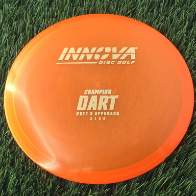 Innova Champion Dart with Burst Logo Stock Stamp - 170g - Translucent Orange