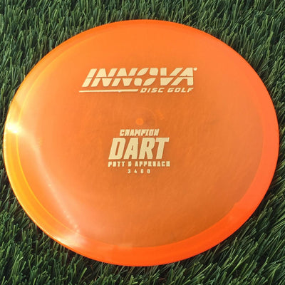 Innova Champion Dart with Burst Logo Stock Stamp - 170g - Translucent Orange