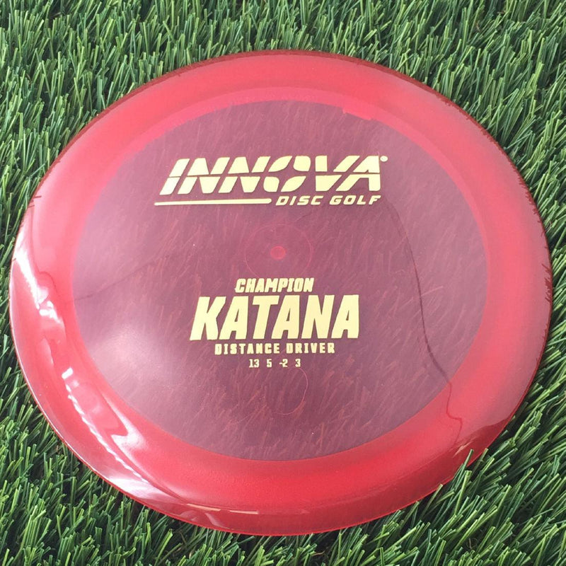 Innova Champion Katana with Burst Logo Stock Stamp - 171g - Translucent Red