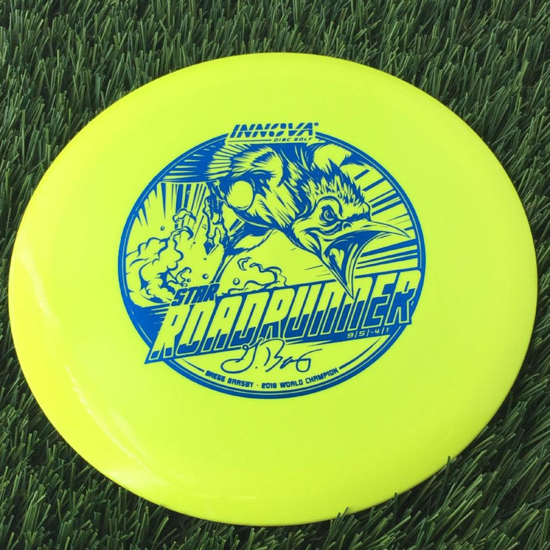 Innova Star Roadrunner with Gregg Barsby - 2018 World Champion with Burst Logo Stamp - 169g Yellow