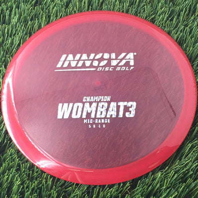 Innova Champion Wombat3 with Burst Logo Stock Stamp - 177g - Translucent Red