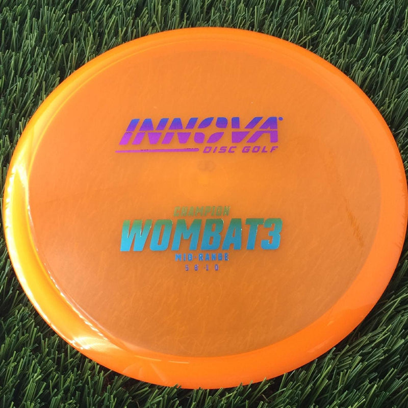 Innova Champion Wombat3 with Burst Logo Stock Stamp - 170g - Translucent Orange