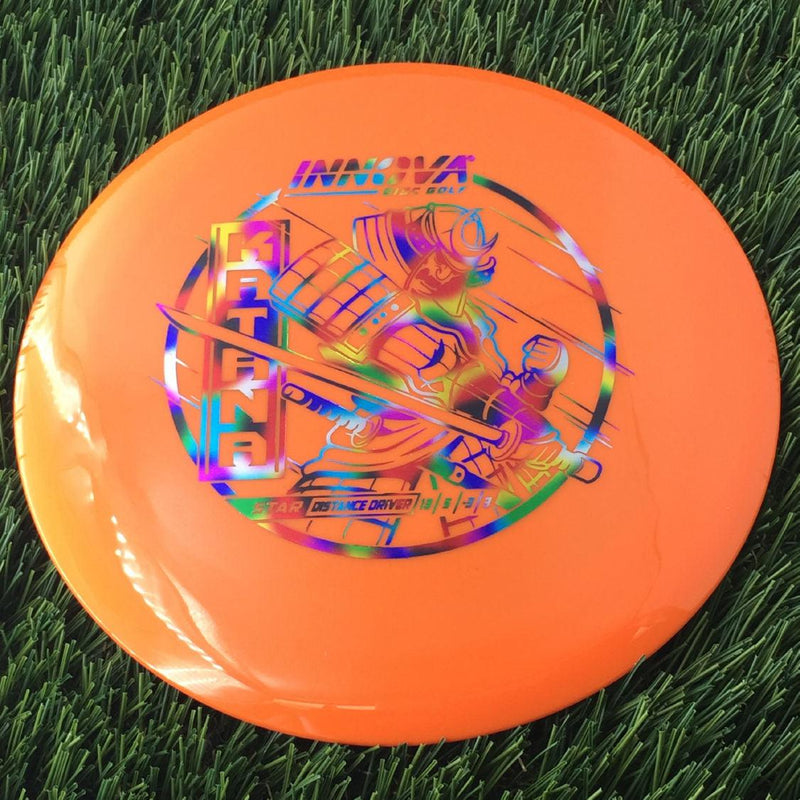 Innova Star Katana with Burst Logo Stock Stamp - 175g Orange