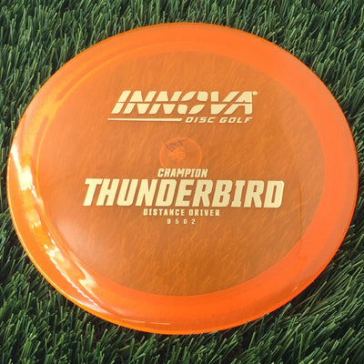 Innova Champion Thunderbird with Burst Logo Stock Stamp - 167g - Translucent Orange