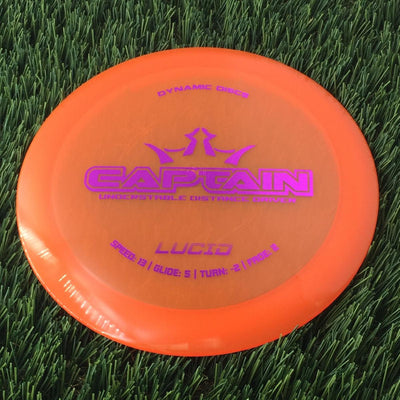 Dynamic Discs Lucid Captain - 174g - Translucent Orange