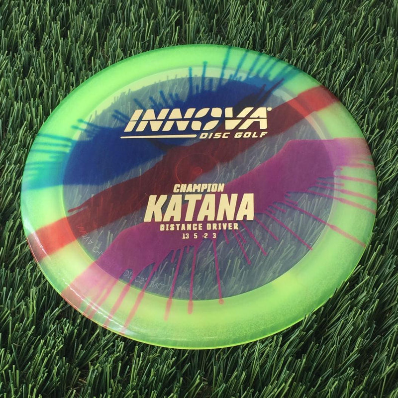 Innova Champion I-Dye Katana with Burst Logo Stock Stamp - 167g - Translucent Dyed