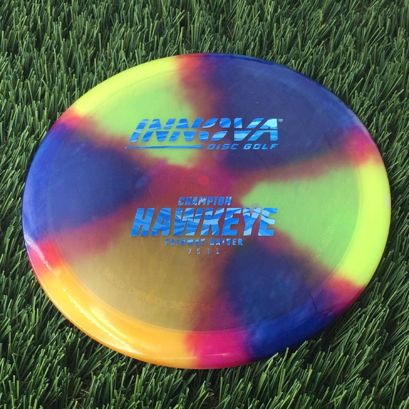 Innova Champion I-Dye Hawkeye with Burst Logo Stock Stamp - 171g - Translucent Dyed