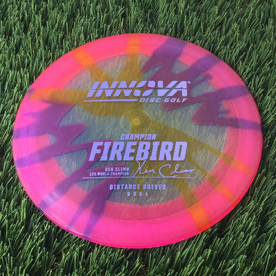 Innova Champion I-Dye Firebird with Ken Climo 12x World Champion Burst Logo Stamp - 169g - Translucent Dyed