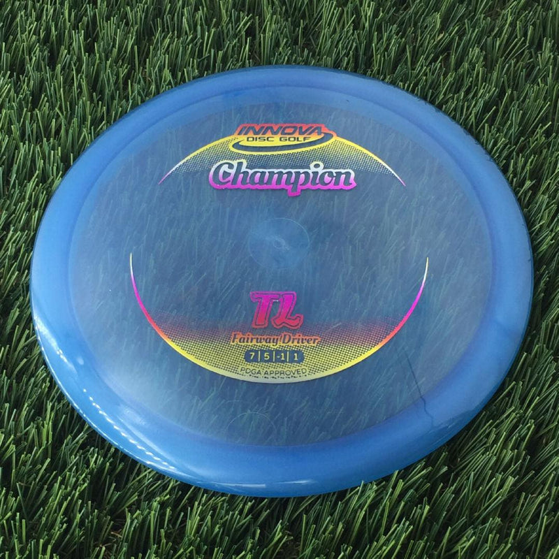 Innova Champion TL with Circle Fade Stock Stamp - 167g - Translucent Blue