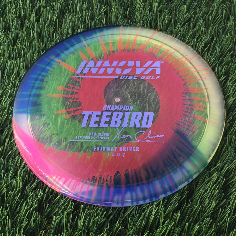 Innova Champion I-Dye Teebird with Ken Climo 12x World Champion Burst Logo Stamp - 171g - Translucent Dyed