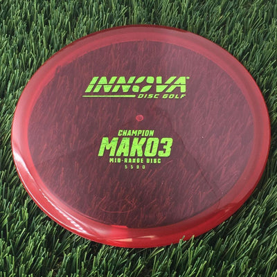 Innova Champion Mako3 with Burst Logo Stock Stamp - 177g - Translucent Red