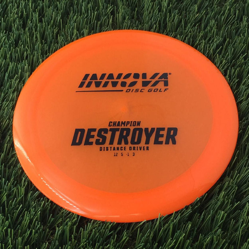 Innova Champion Destroyer with Burst Logo Stock Stamp - 175g - Translucent Orange