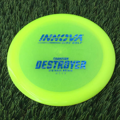 Innova Champion Destroyer with Burst Logo Stock Stamp - 172g - Translucent Yellow