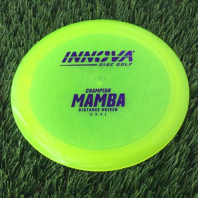 Innova Champion Mamba with Burst Logo Stock Stamp - 171g - Translucent Yellow