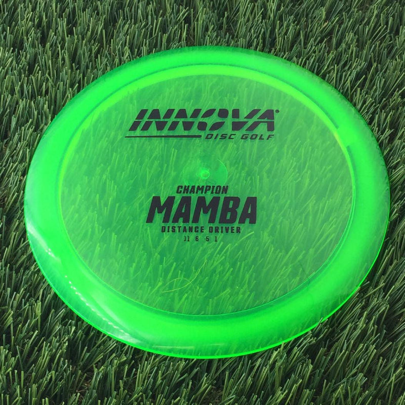 Innova Champion Mamba with Burst Logo Stock Stamp - 166g - Translucent Green