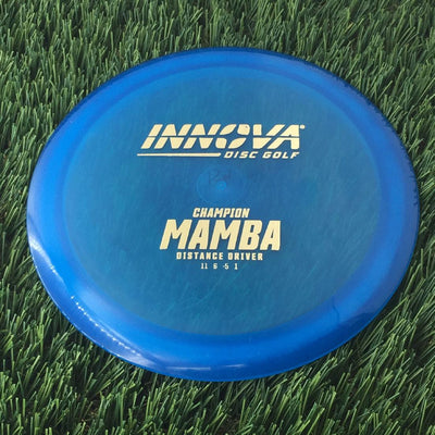 Innova Champion Mamba with Burst Logo Stock Stamp - 159g - Translucent Blue