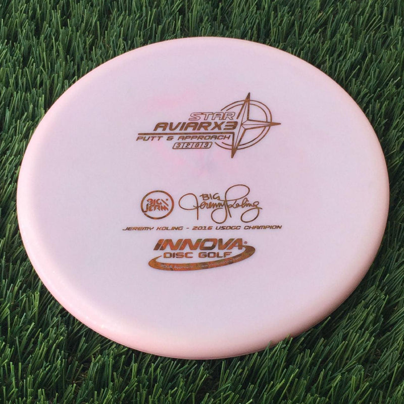 Innova Star AviarX3 with Big Jerm - Jeremy Koling - 2016 USDGC Champion Stamp - 170g Light Pink