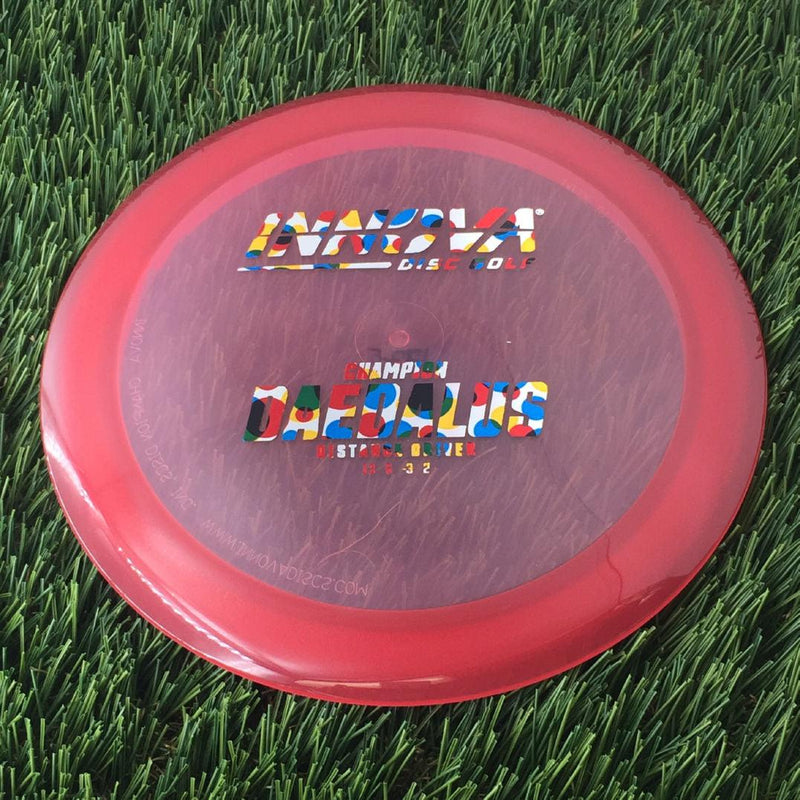 Innova Champion Daedalus with Burst Logo Stock Stamp - 175g - Translucent Dark Pink