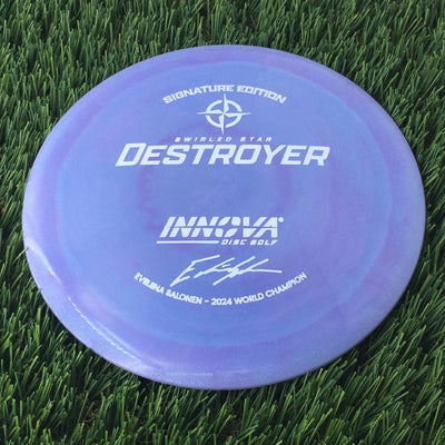 Innova Swirled Star Destroyer with Eveliina Salonen - 2024 World Champion Signature Edition Stamp - 157g Purple