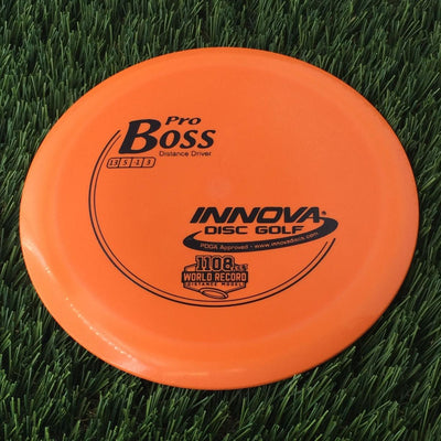 Innova Pro Boss with 1108 Feet World Record Distance Model Stamp - 170g Orange