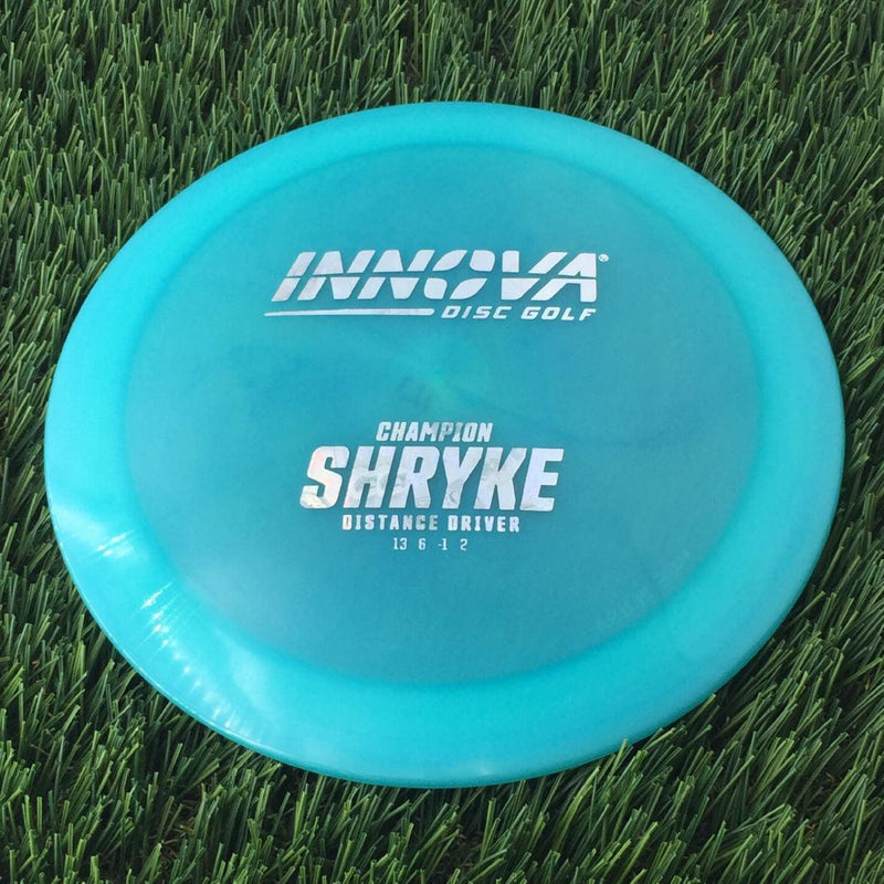 Innova Champion Champion Shryke with Burst Logo Stock Stamp - 171g - Translucent Aqua Blue