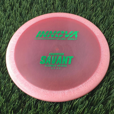 Innova Champion Savant with Burst Logo Stock Stamp - 149g - Translucent Salmon Pink