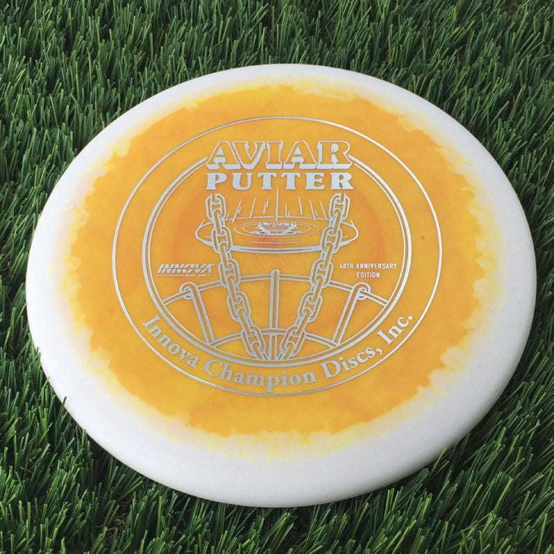 Innova Halo Nexus Aviar Putter with 40th Anniversary - Innova Champion Discs, Inc. Stamp - 175g Light Orange