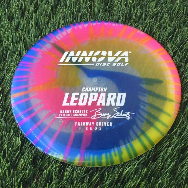 Innova Champion I-Dye Leopard with Burst Logo Barry Schultz 2X World Champion Stamp - 170g - Translucent Dyed