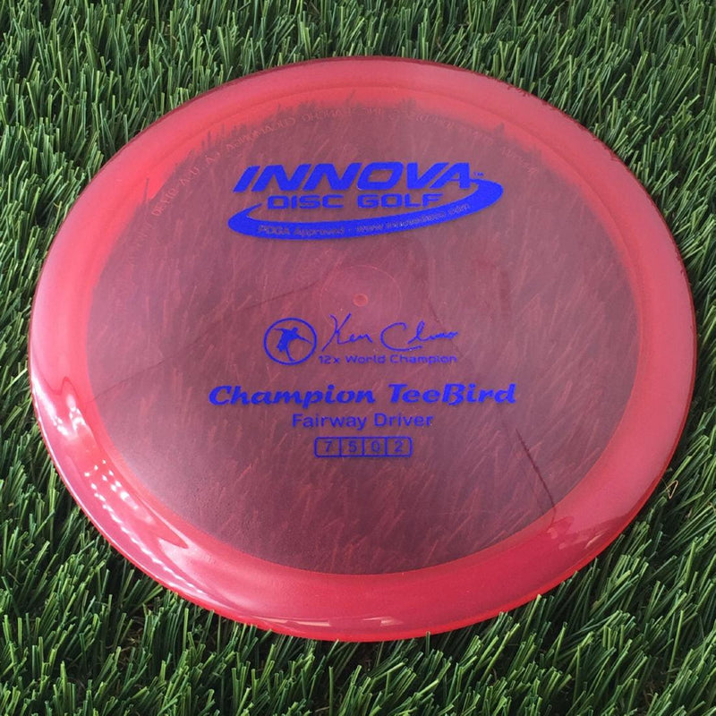 Innova Champion Teebird with Ken Climo 12x World Champion Stamp - 175g - Translucent Dark Pink