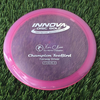 Innova Champion Teebird with Ken Climo 12x World Champion Stamp - 175g - Translucent Pink