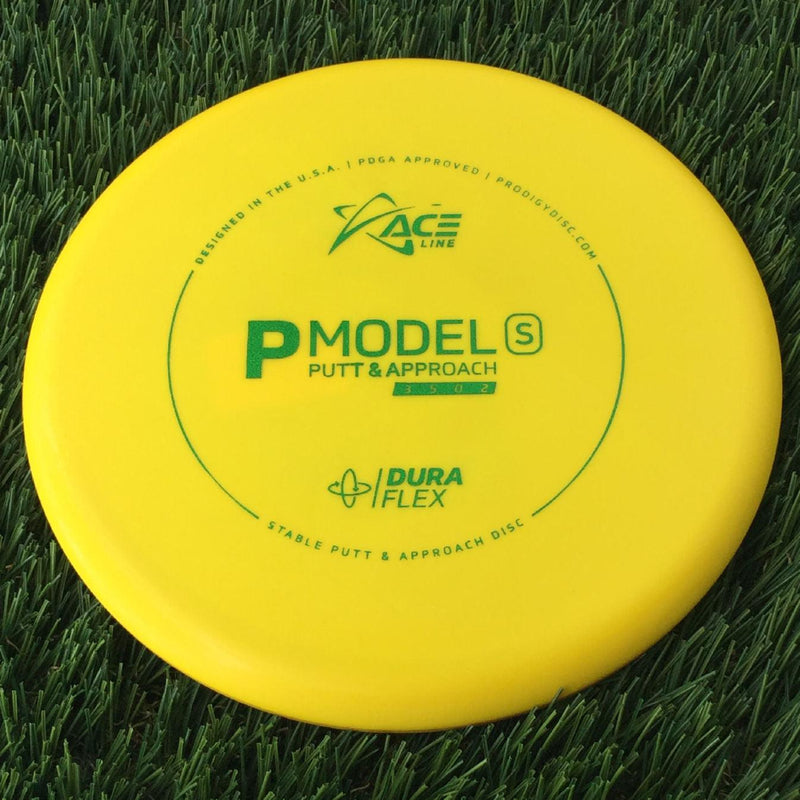 Prodigy Ace Line DuraFlex P Model S with Cale Leiviska 2021 Bottom Stamp Stamp - 174g Yellow