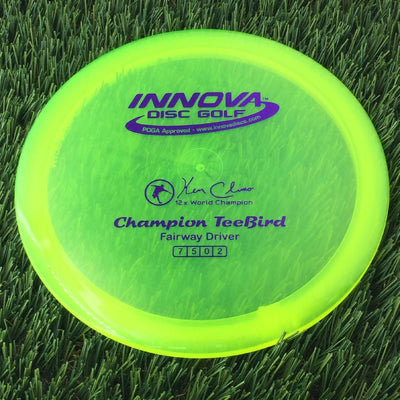 Innova Champion Teebird with Ken Climo 12x World Champion Stamp - 175g - Translucent Yellow