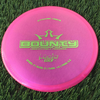 Dynamic Discs Lucid Ice Glimmer Bounty - 175g - Translucent Pink