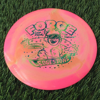 Discraft ESP Swirl Force with 2023 Ledgestone Edition - Wave 1 Stamp - 174g Pink