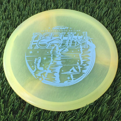 Discraft Elite Z Swirl Nebula with 2023 Ledgestone Edition - Wave 1 Stamp - 172g - Translucent Pale Orange